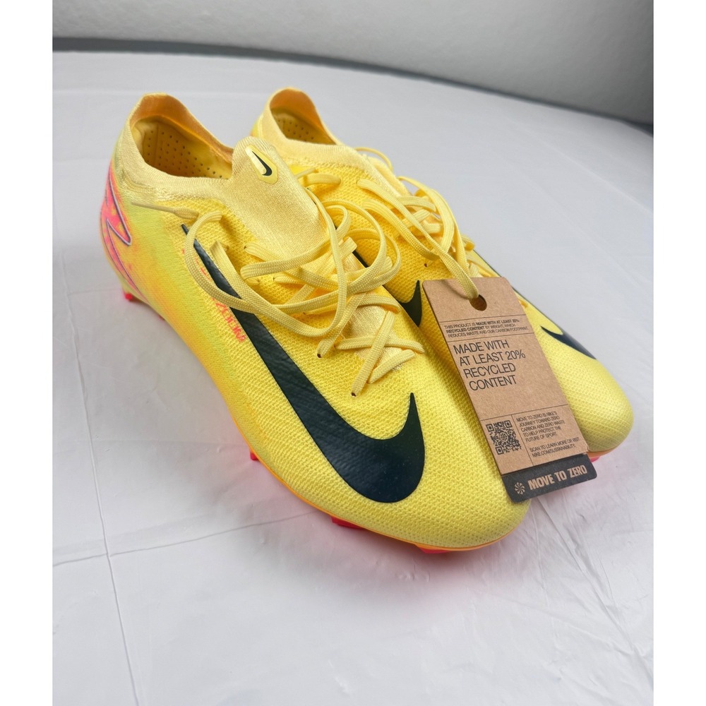 Nike Zoom Mercurial Vapor 15 Academy MG Soccer Cleats Yellow Pink FQ8689-800 Men